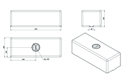 ЭВП100 размеры