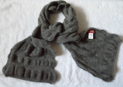 Визио женский шарф объемной вязки