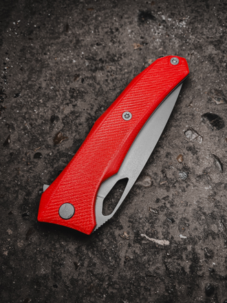 Нож Бизон (AUS-10, G10 "Красный")
