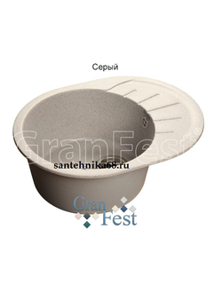 Керамическая мойка Granfest GF-R580L реверсивная 1 секционная мойка