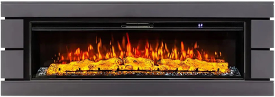 Линейный электрокамин Seattle GR с очагом Jasper 62