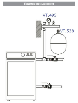 Группа безопасности расширительного бака Valtec 3/4" 3 бар VT.495.0.0