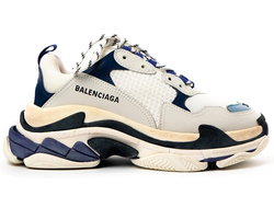 Balenciaga Triple S Sneaker  White Blue Black