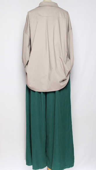 РУБАШКА "КЛАССИКА Карман" серо-бежевая р.50-60