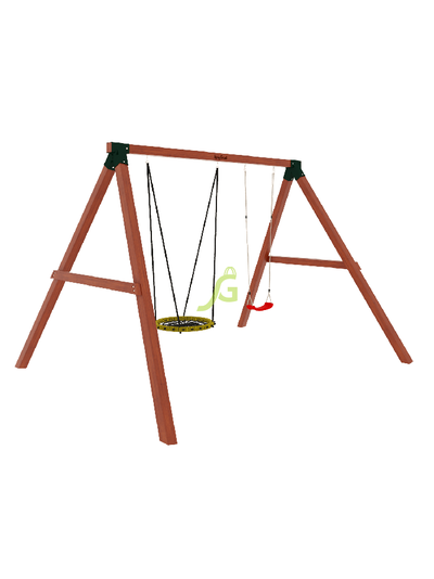 Качельный модуль "Гнездо-паутинка + одиночные"