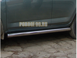 Защита штатного порога d76 для Kia Sorento 2006-2009