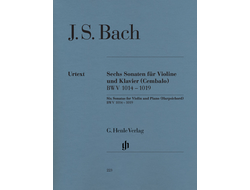 Bach, J.S. 6 Sonaten BWV1014-1019 für Violine und Klavier