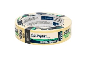 Blue Dolphin Лента малярная бумажная, жёлтая 30мм x 50м арт. 01-7-13