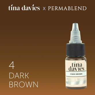 Permablend "Tina Davies 'I Love INK' 4 Dark Brown" 15 мл