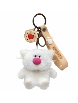 Брелок молоко с подвесом валентинка