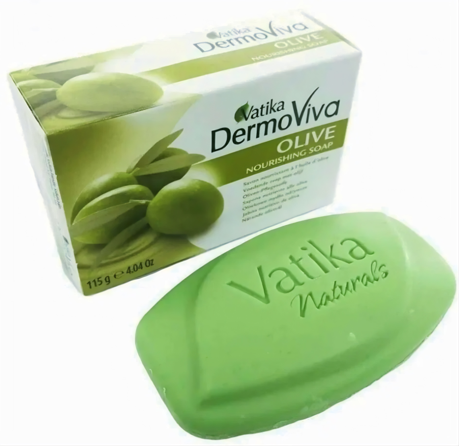 Натуральное мыло с экстрактом оливы Vatika DermoViva Olive (Индия)