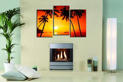 Модульная картина "Райские пальмы"