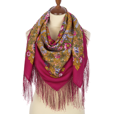 Павловопосадский платок Лесной ручей 1626-7