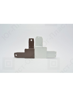 Уголок москитной сетки белый/коричневый