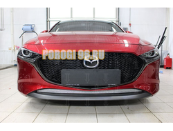 Защита радиатора Mazda 3 2019- chrome низ PREMIUM