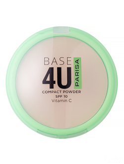 Parisa Компактная пудра для лица Base 4U PP-02 тон 01 сатин