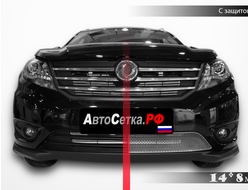 Premium защита радиатора для Dongfeng DFM 580 Glory (2019-2021)