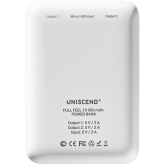 Внешний аккумулятор Uniscend с индикатором, 10000 mAh