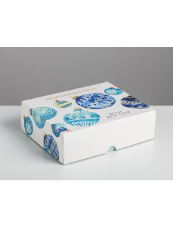 Упаковка для кондитерских изделий «Новогодние шары» 17 × 20 × 6 см