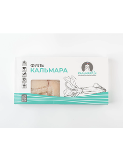 КАЛЬМАР Командорский Тушка без плавника мороженый.  Фасовка 0,6 кг.