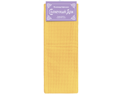 Однотонное вафельное полотенце "Оранжевый"