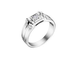 Мужская печатка с бриллиантом арт. 910327.