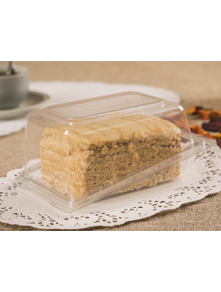 Контейнер для десерта (прозр. пластик), 157*105*73мм