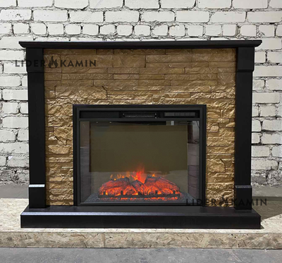 Электрический камин Моника BL M4 с очагом Sparta 25.5 LED