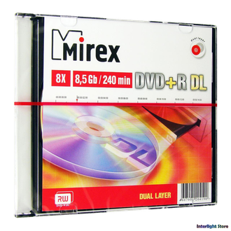 Диск Mirex DVD+R Dual Layer 8.5Gb 8x 240 min video