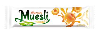 Muesli plus+  Батончик 24гр абрикос