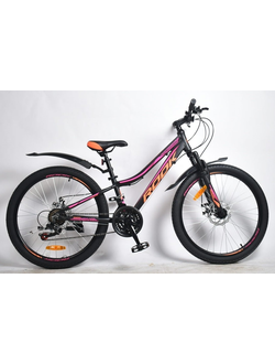 Велосипед Rook 24" MА240DW чёрно-розовый
