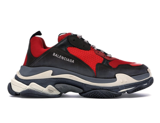 Triple s noir rouge clearance