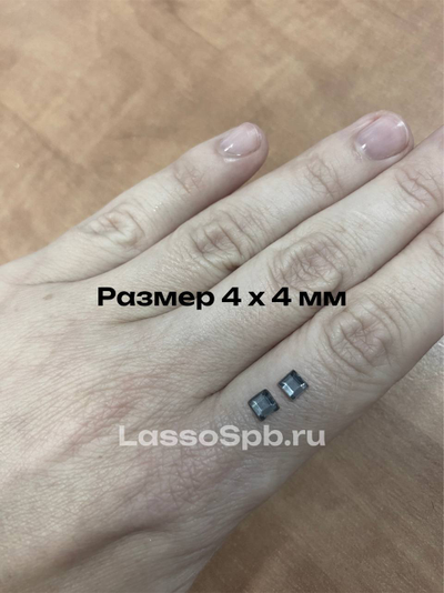 Мини мозаика из керамики 4х4 мм 200шт тонкая Морская Волна