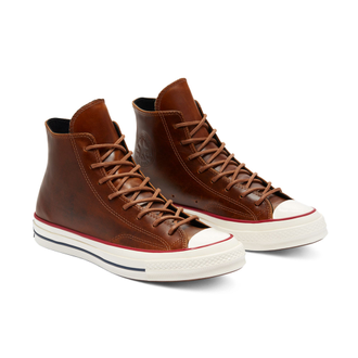 Кеды Converse Chuck 70 Color Leather High Top коричневые