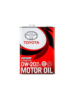 Масло моторное TOYOTA MOTOR OIL SN 0W20 4л ж/б