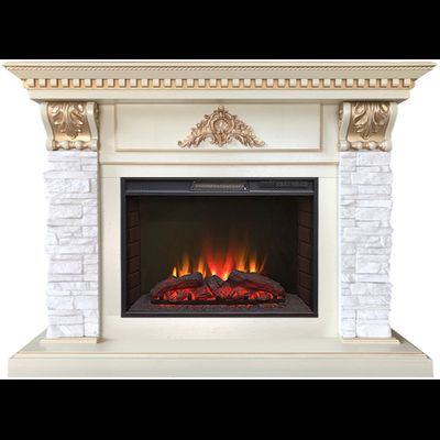 Электрокамин Бронкс WT с очагом Sparta 25.5 LED