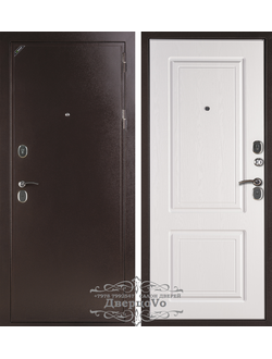 ДИПЛОМАТ 90 мм. СТАЛЬ 2 мм. МИНЕРАЛЬНАЯ ПЛИТА. АНТИК МЕДНЫЙ/ БЕЛЫЙ ЯСЕНЬ