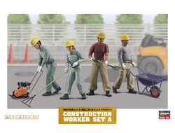 Сборная модель: (Hasegawa 66003) Набор фигур строителей SET A (4 фигуры)