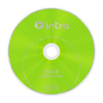 Носители информации DVD-R, 16x, Intro, Shrink/50, Б0016858