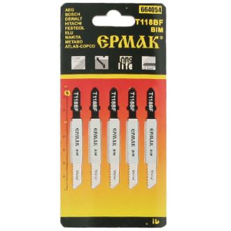 Пилки для электролобзика T-118BF Bi-metal EU 51x2 mm, набор 5 шт