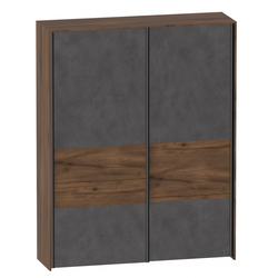 Глазго спальня Шкаф с раздвижными дверями (2 дв) (1800? 605? 2300) Металл Бруклин/Таксония
