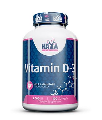 Vitamin D-3 / 5000 IU / 100 Softgels