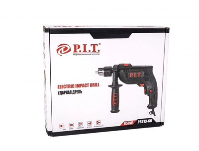 Дрель ударная P.I.T.  PSB13-C6 (650Вт, ключевой патрон 13мм, 0-3000 об/мин)