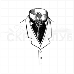 Штамп для скрапбукинга Фрак