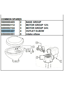 Угловой патрубок выходной Matromarine Products 5600000407