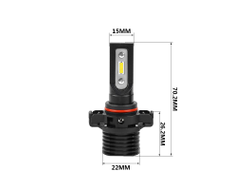 Светодиодные лампы PSX24 Optima LED QVANT, 5000K, 12-24v, (комплект, 2шт)