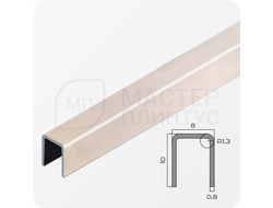 П-образный разделительный профиль из нержавеющей стали NEEXY PVS96-15 RG Розовый зеркальный