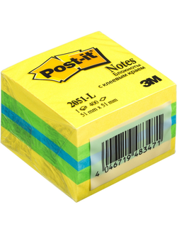 Блок-кубик Post-it 2051-L, 51х51, лимон (400 л)