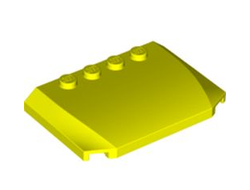 Wedge 4 x 6 x 2/3 Triple Curved, Neon Yellow (52031 / 6383020)