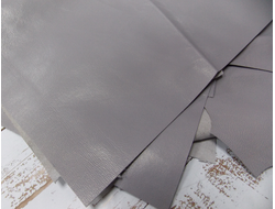 Кожа натуральная (овчина) А4 цвет серо бежевый перламутр